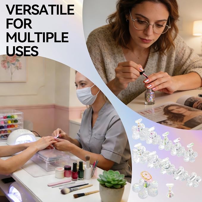 Nail Stand for Press On Fake Nails Painting Display Practice, Powerful Magnetic - Image 5