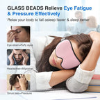 YFONG Weighted Sleep Mask, Women Men 3D Eye Mask Blocking Lights Sleeping Mask - Image 3