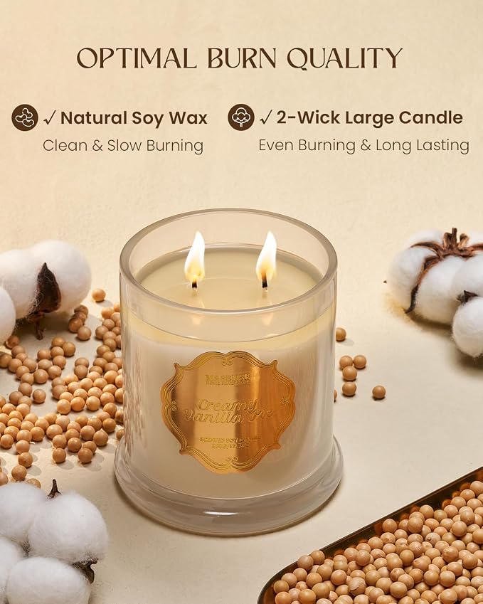 M&SENSE Creamy Vanilla Pie Soy Candles - Image 4