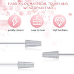3 Pieces Tapered Barrel Carbide Nail Drill Bit, 3 Sizes Carbide Nail Drill Bit - Image 2