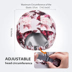 INNELO Luxury Shower Cap for Women Reusable Waterproof, Double Layered Shower - Image 3