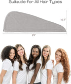 ROLSHOL Extra Large 4 Pack Microfiber Hair Towel Wrap - Image 2