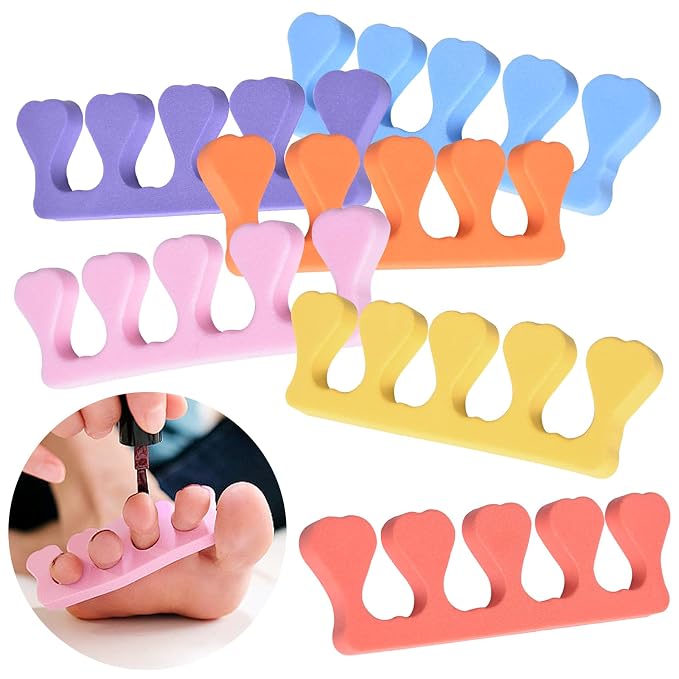 Toe Separators Set 24pcs Colorful Heart Sponge Toe Spacers Soft Foam Toe Finger - Image 6