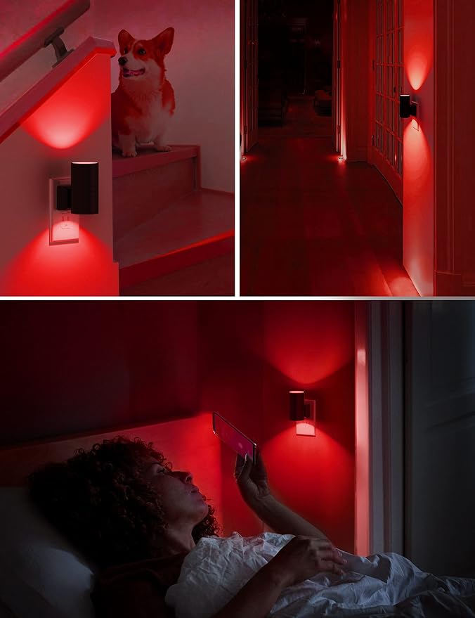 L LOHAS LED Red Night Light, Night Lights Plug into Wall, LED Night Lights - Image 7