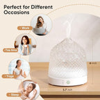 Lecdura Glass Essential Oil Diffuser, 200ml Ultrasonic Aroma Diffusers - Image 7
