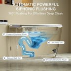 TDH Modern Smart Toilet, Upgrade Gourd-Shaped Heated Seat - Image 8