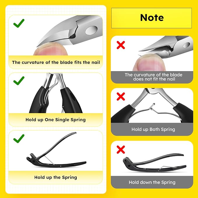 Nail Clippers for Seniors, Heavy Duty Ingrown Toenail Clippers - Image 8