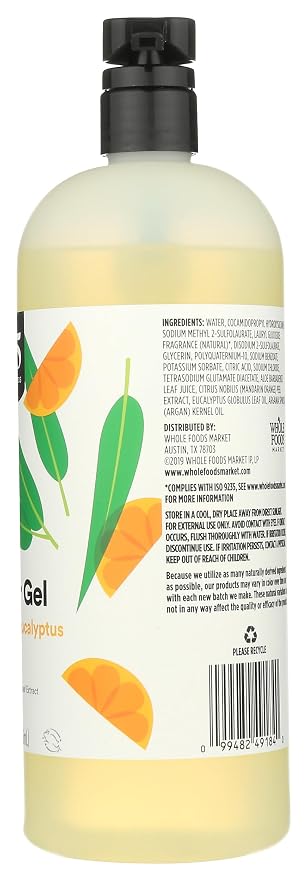 365 by Whole Foods Market, Foaming Shower Gel, Satsuma & Eucalyptus, 32 Fl Oz - Image 8