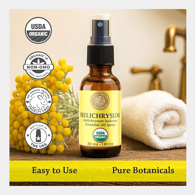 Silk Road Organic Helichrysum Italicum Essential Oil Spray - Image 5