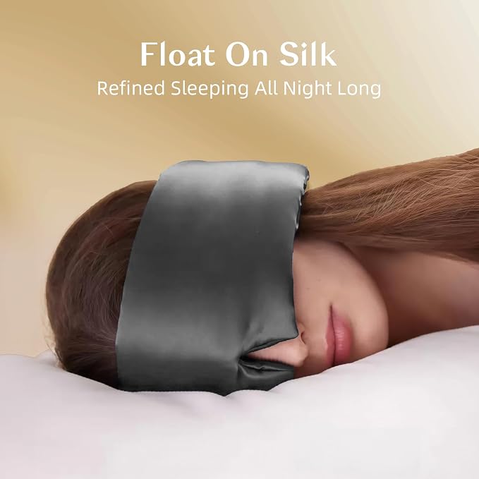 Silk Sleep Mask for Women and Men, Side Sleeper, 22 Momme Pure Mulberry Silk - Image 5
