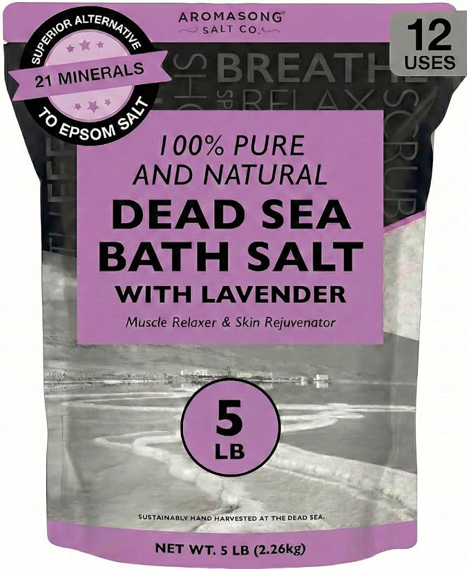 Aromasong Pure Dead Sea Salt for Soaking by Aromasong