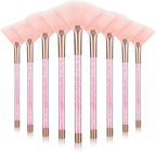 9 Pieces Facial Fan Mask Brushes, Soft Facial Applicator Brushes Tools by Maitys