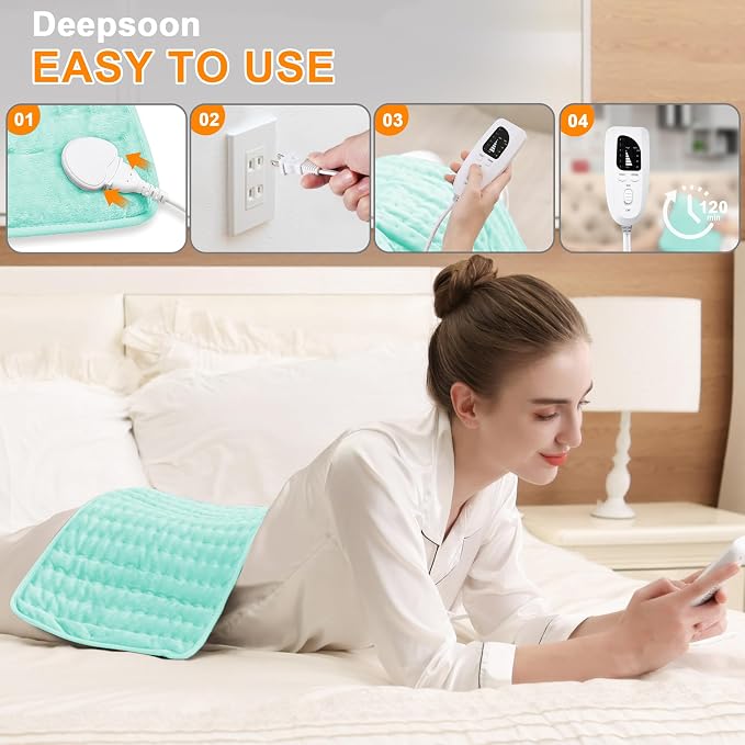 Deepsoon Heating Pad, Electric Heating Pads - Image 5