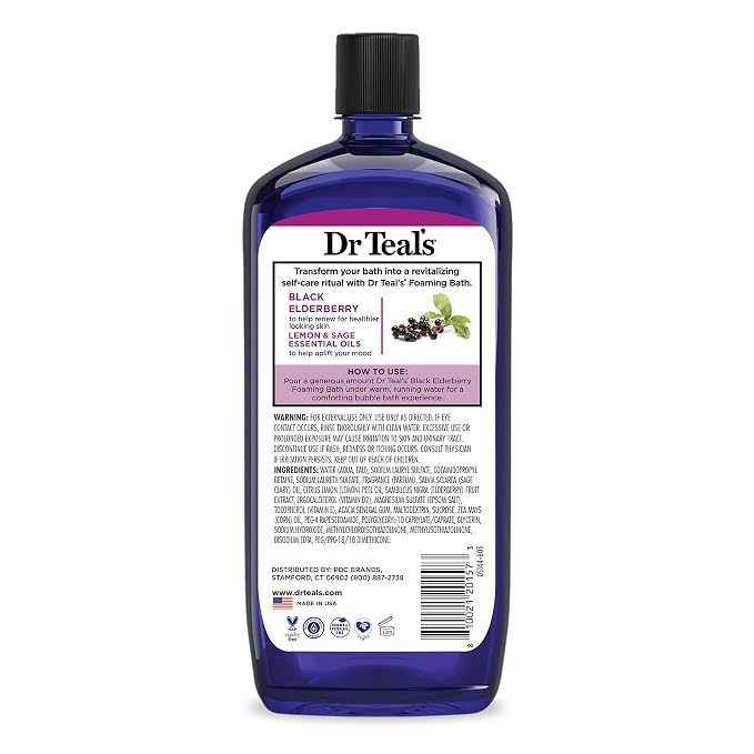 Dr Teal's Foaming Bath with Pure Epsom Salt, 34 fl oz - Image 10