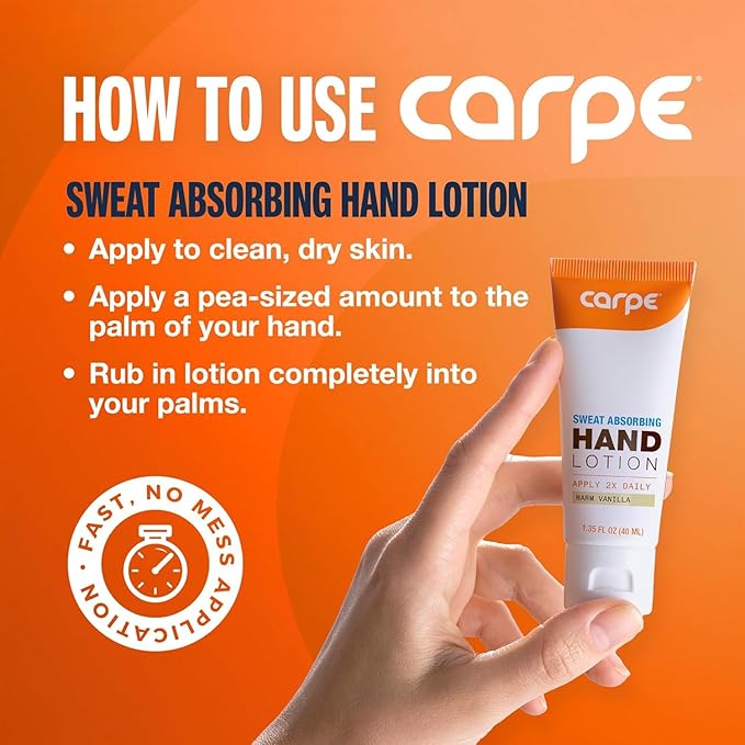 Carpe Sweat Absorbing Hand Lotion A dermatologist-recommended smooth lotion - Image 4