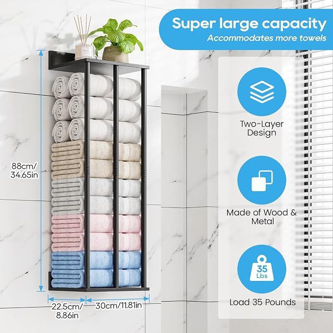 Towel Racks for Bathroom Wall Mounted - Image 2