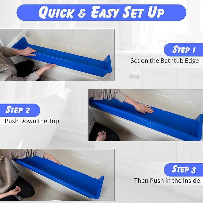 Tub Topper® Bathtub Splash Guard & Bath Shelf - Image 7
