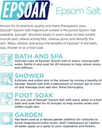 Epsoak Epsom Salt 2 lb. Magnesium Sulfate USP. Resealable Epsom Salt Bag - Image 7