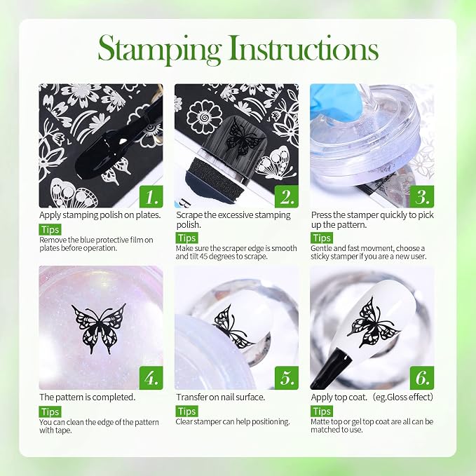 Born Pretty Nail Art Stamping Polish Holographic Chameleon Effect Fingernail - Image 8