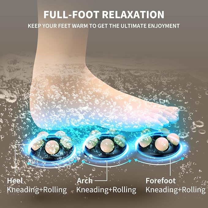 Collapsible Foot Spa Bath with Heat and Massage, Motorized Shiatsu Foot - Image 5