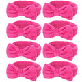 Semato 8 Pcs Hot Pink Spa Headband by Semato