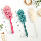 Back Scrubber for Shower, Qewro Loofah on a Stick as Shower Brush Exfoliating - Image 7