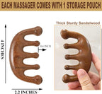 Wooden Scalp Massager for Scalp Gua sha, Massage Comb, Wooden Head Massager - Image 2