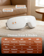 Pinailon Eye Massager, Rechargeable Heated Sleep Mask - Image 5