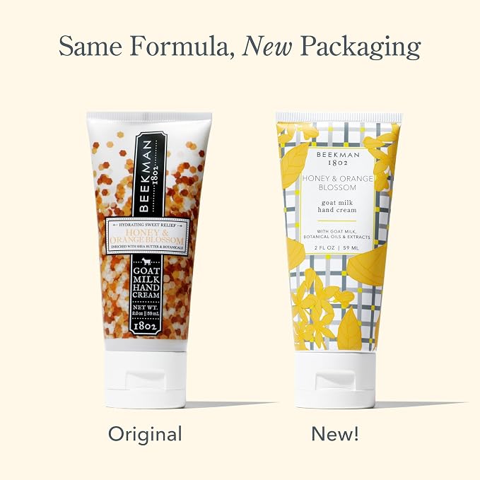 Beekman 1802 Goat Milk Hand Cream – Honey & Orange Blossom – Scented – 2 oz – - Image 6