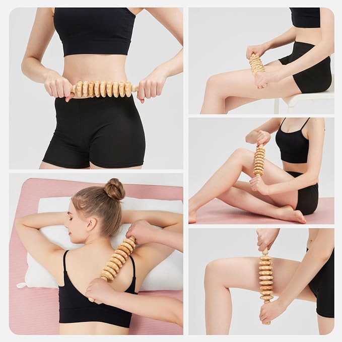 Wooden Cellulite Massage Roller - Image 8