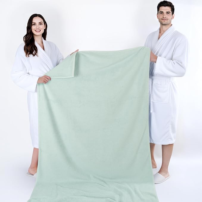 Cotton Paradise 100% Cotton 40x80 Oversized Bath Sheet, Extra Large Turkish - Image 5