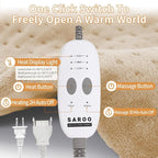 SAROO Heating Pad for Back Pain Relief, Massaging Weighted Heating Pads for Neck - Image 8