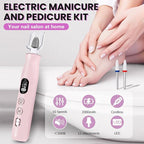 Electric Nail Drill, Cordless 2000 mAh Rechargeable Portable Nail File 12 in 1 - Image 2