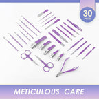 Manicure Set Professional Manicure Kit - 30 in 1 Pedicure Kit Nail Clippers Set - Image 4