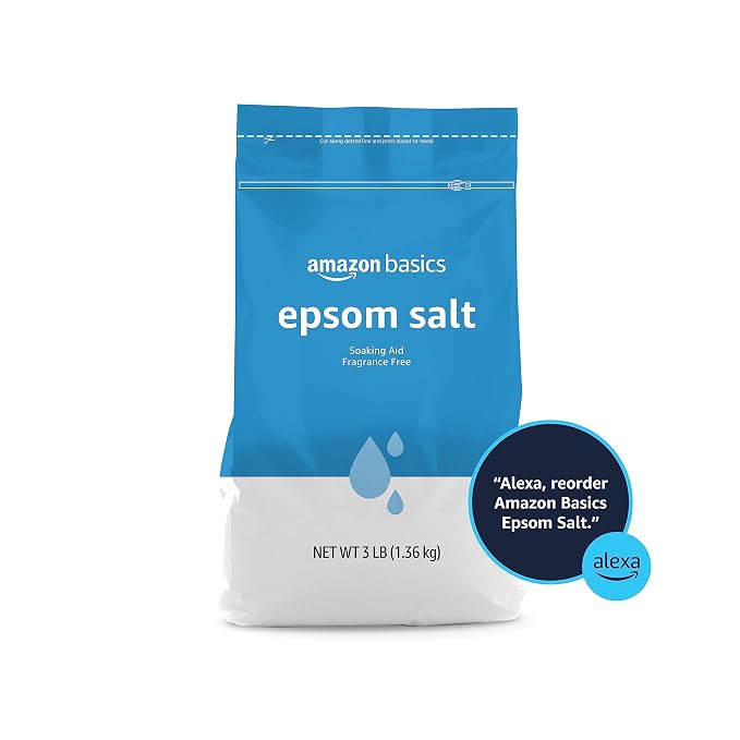 Amazon Basics Epsom Salt Soak, Magnesium Sulfate USP, Muscle and Feet Relaxation - Image 4