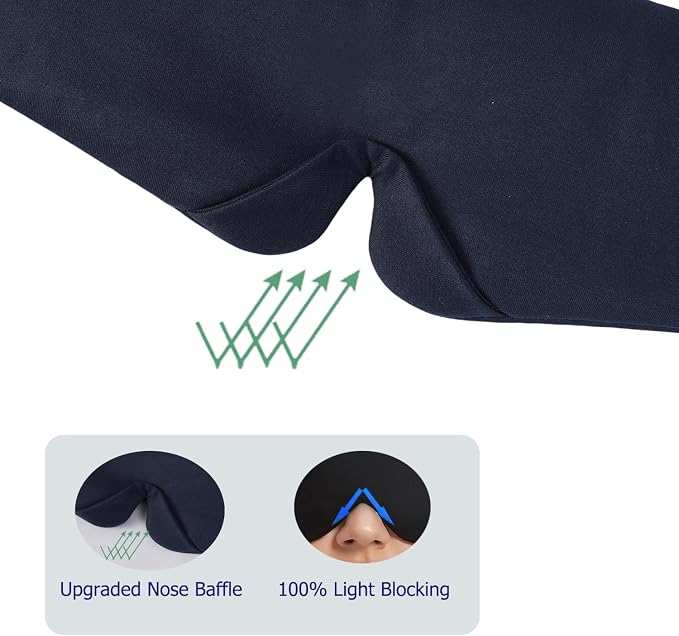 ALASKA BEAR Wraparound Style Organic Cotton Eye Mask - Image 2