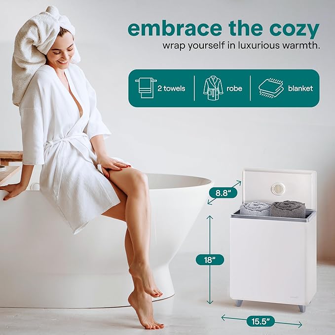SereneLife Luxury Rectangle Towel Warmer - Image 2