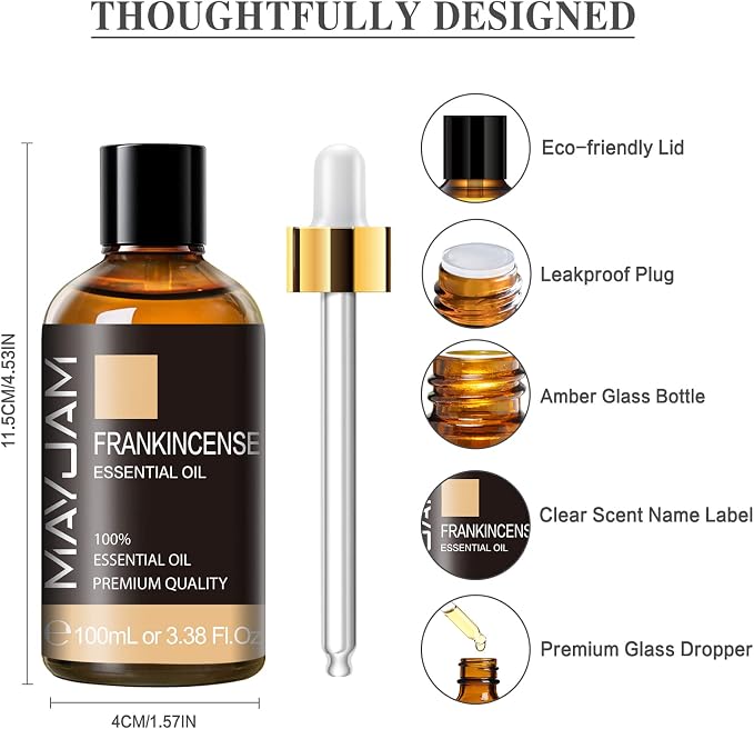 Frankincense Essential Oil 100ml, MAYJAM Premium Essential Oils - Image 6