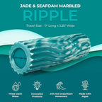 Oceanfoam Ripple Travel Foam Roller Firm Mini Foam Roller - Image 3