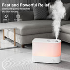 Megawise Cool Mist Ultrasonic Humidifier, Adjustable Mist Control, Quiet - Image 5