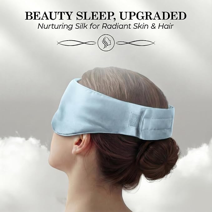 SLEEP SANCTUARY 100% Pure Mulberry Silk Sleep Mask - Image 7