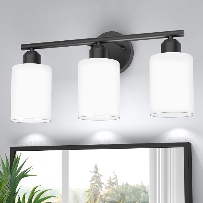 Espird Bathroom Vanity Light Fixtures Matte Black Bathroom Lighting Fixture by Espird