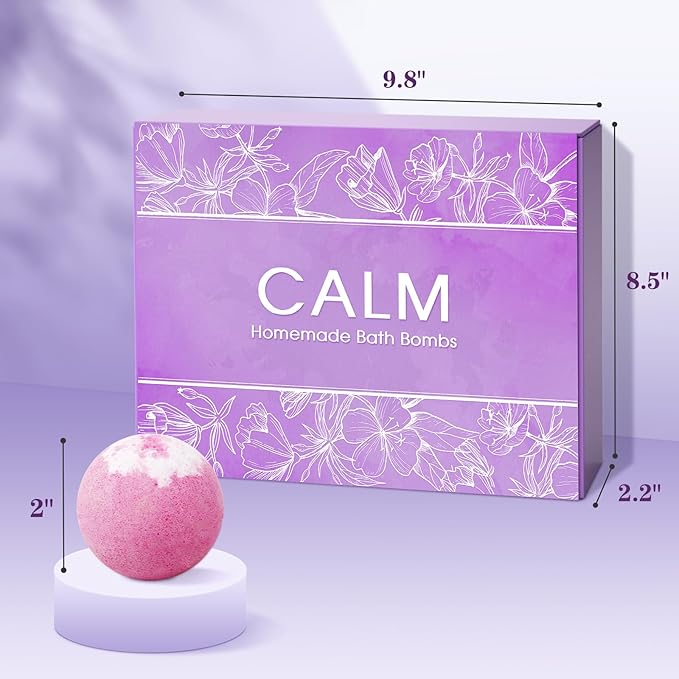 CalmNFiz 20PCS Bath Bombs for Women Presents Set Natural Wonderful Fizz Effect - Image 3