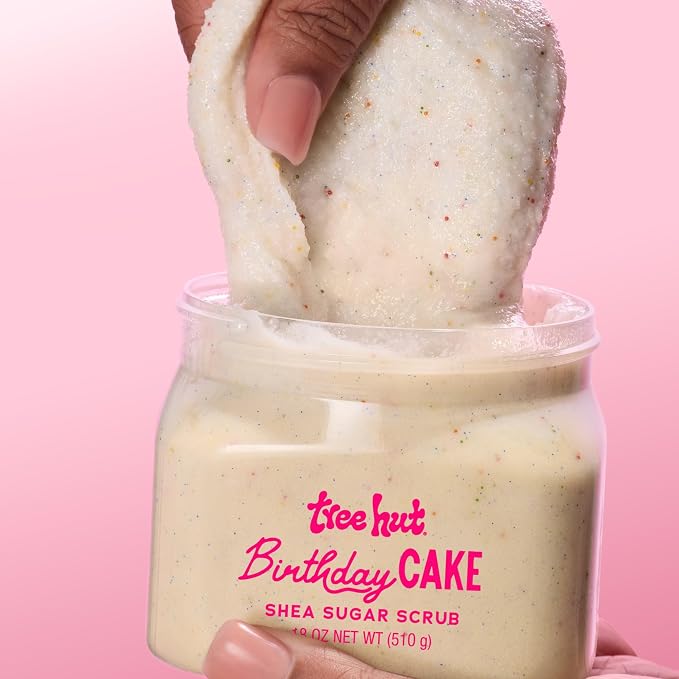 Tree Hut Exfoliating Shea Sugar Scrub Birthday Cake, 18 oz - Image 3