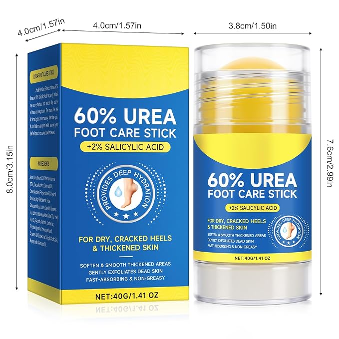 60% Urea with 2% Salicylic Acid Urea Foot Care Stick, Foot Cream Moisturizer - Image 8