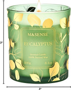 M&SENSE Eucalyptus Scented Vegan Soy Candles, No Toxin Calming Aromatherapy - Image 9