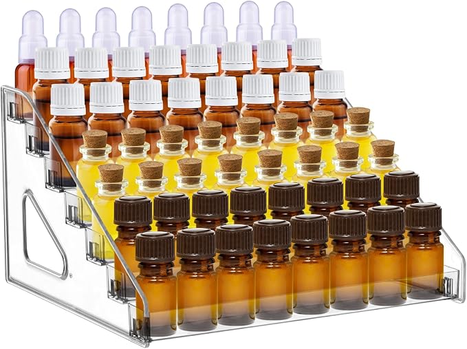 YEXEXINM 7 Tier Essential Oil Organizer, Essential Oil Storage Shelf, Essential by YEXEXINM
