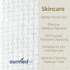 Ourmed Life Face Towels, Disposable Biodegradable Facial Towels - Image 2
