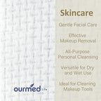 Ourmed Life Disposable Face Towel | 150 Count Lint-Free Biodegradable Clean - Image 2
