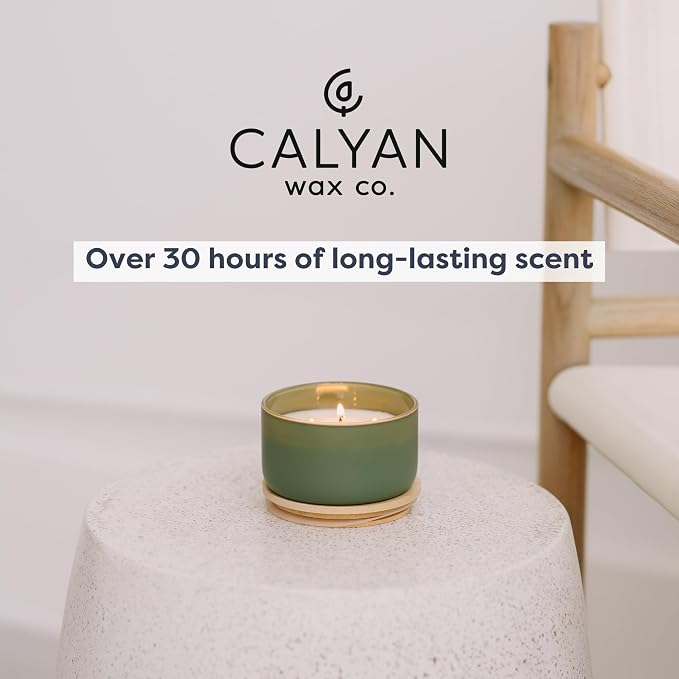 Calyan Wax Co. Piñon & Woods 3 Wick Scented Candle - Image 4